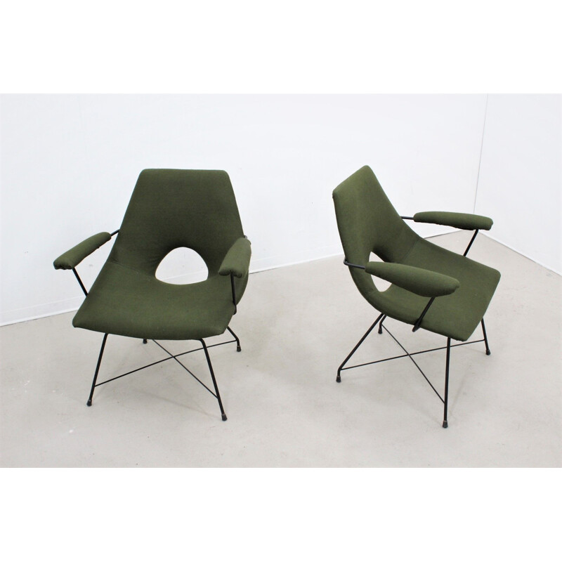 Suite de 2 fauteuils vintage italiens par Tecnisalotto