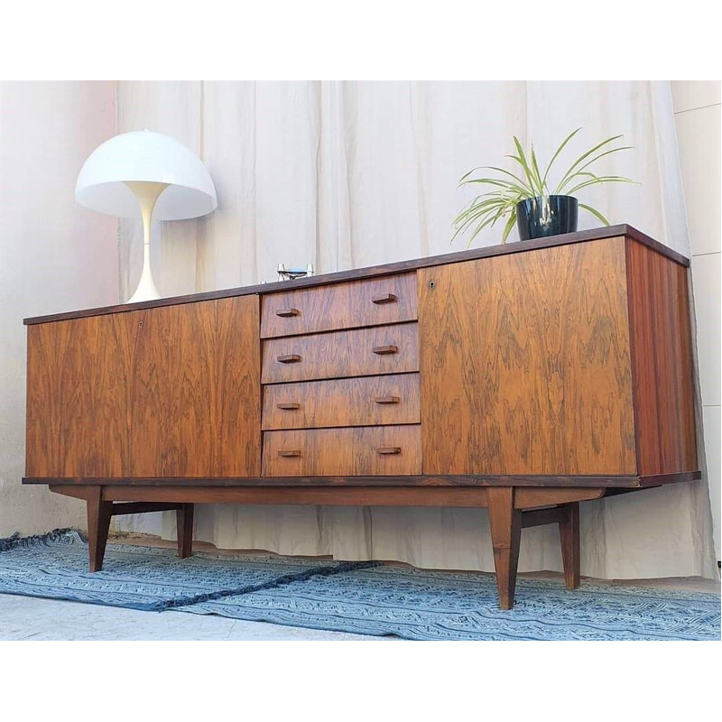 Enfilade vintage scandinave en palissandre