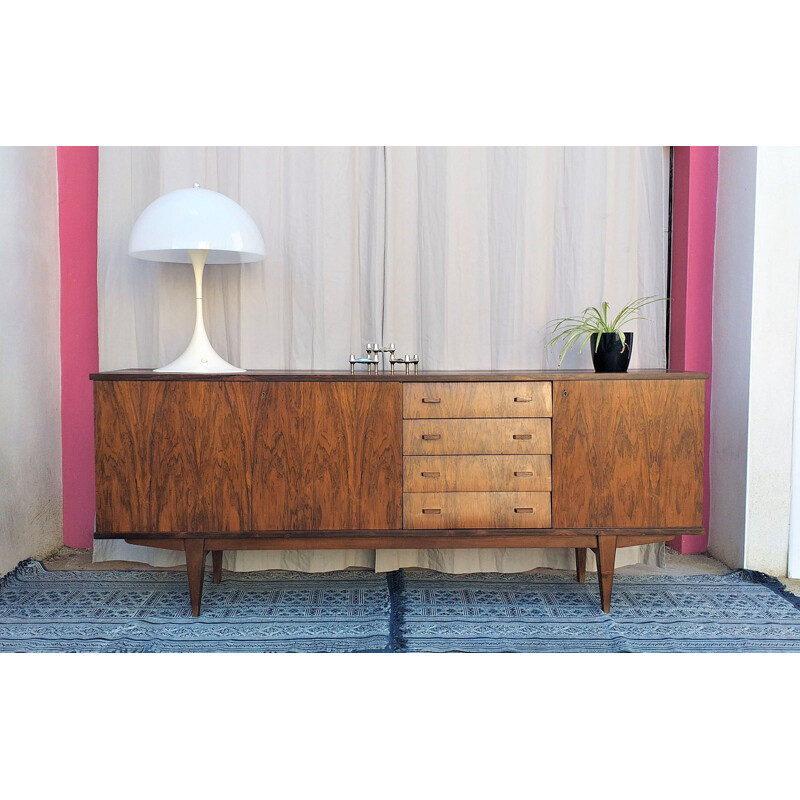 Enfilade vintage scandinave en palissandre