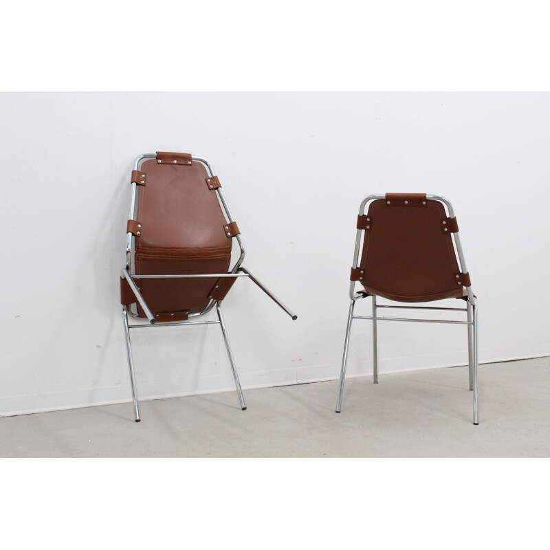 Set of 2 vintage chairs "Les Arcs" for Charlotte Perriand