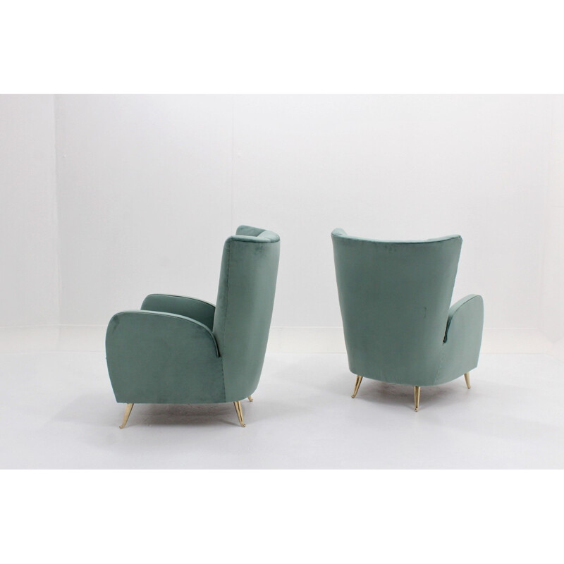 Set of 2 vintage Italian armchairs by ISA
