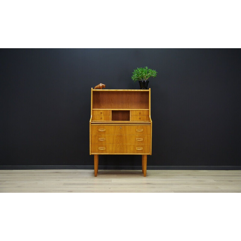 Secrétaire vintage scandinave en frêne