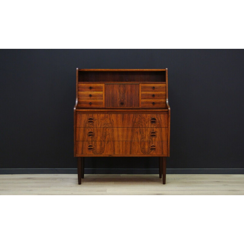 Secrétaire vintage scandinave en palissandre