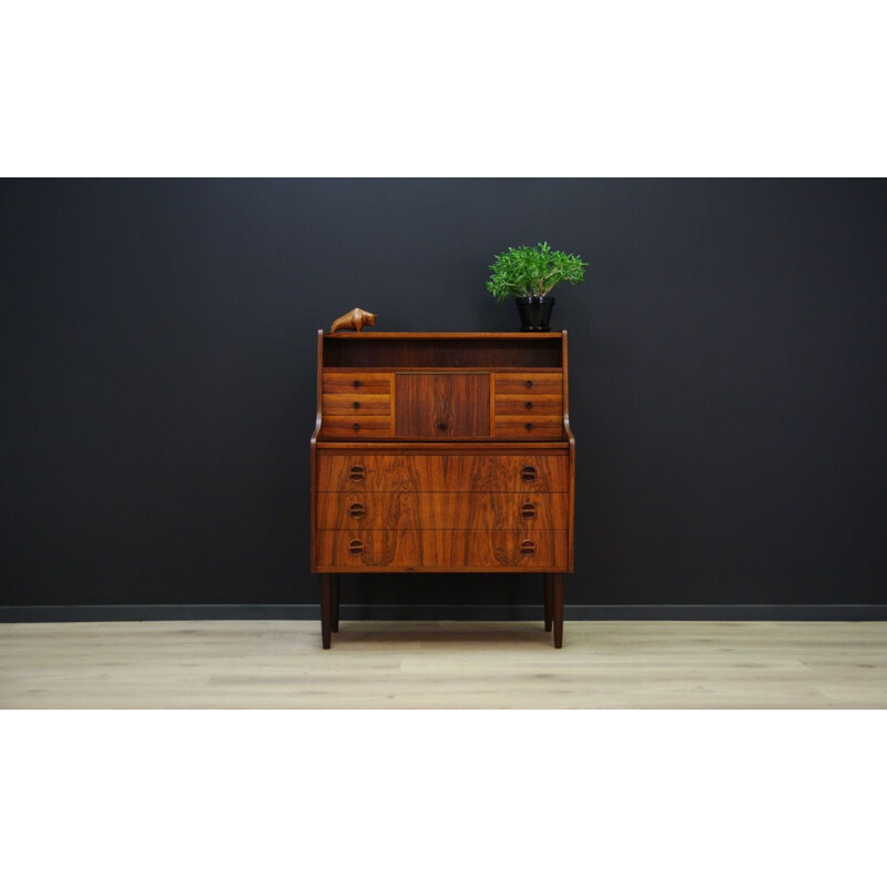 Secrétaire vintage scandinave en palissandre