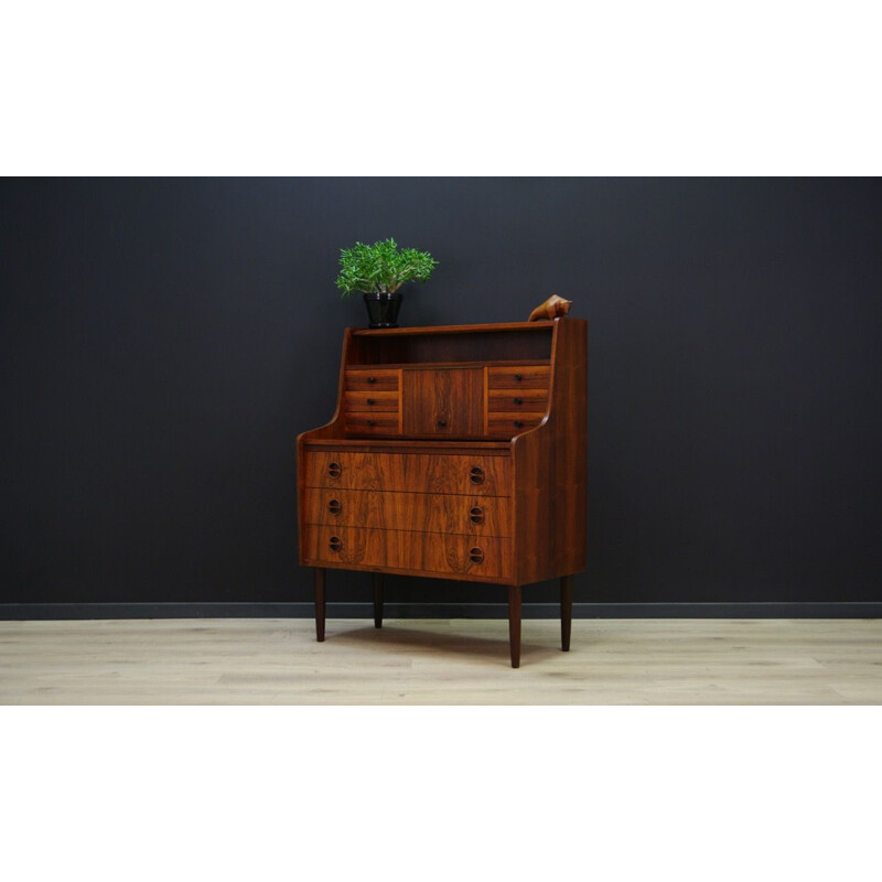 Secrétaire vintage scandinave en palissandre