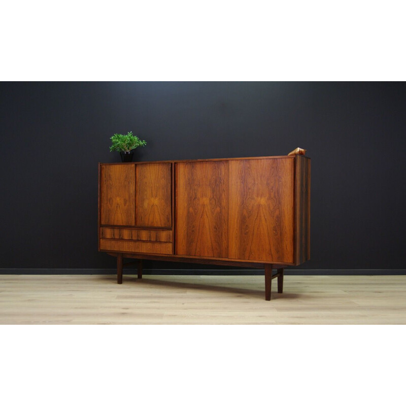 Vintage Scandinavian highboard in rosewood