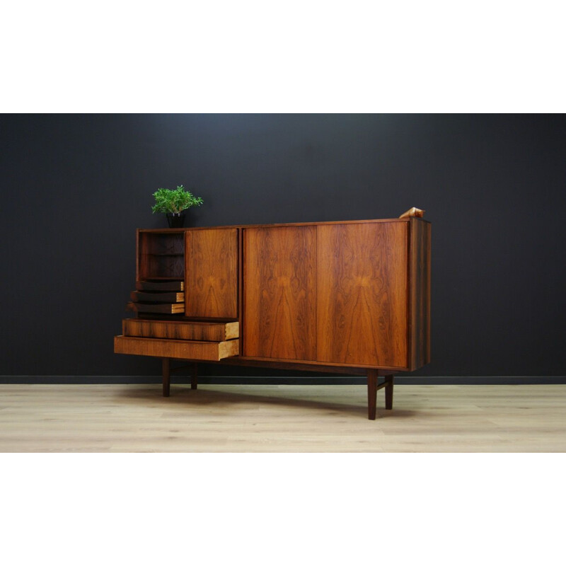 Vintage Scandinavian highboard in rosewood