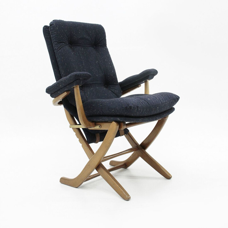 Vintage Italian recliner armchair