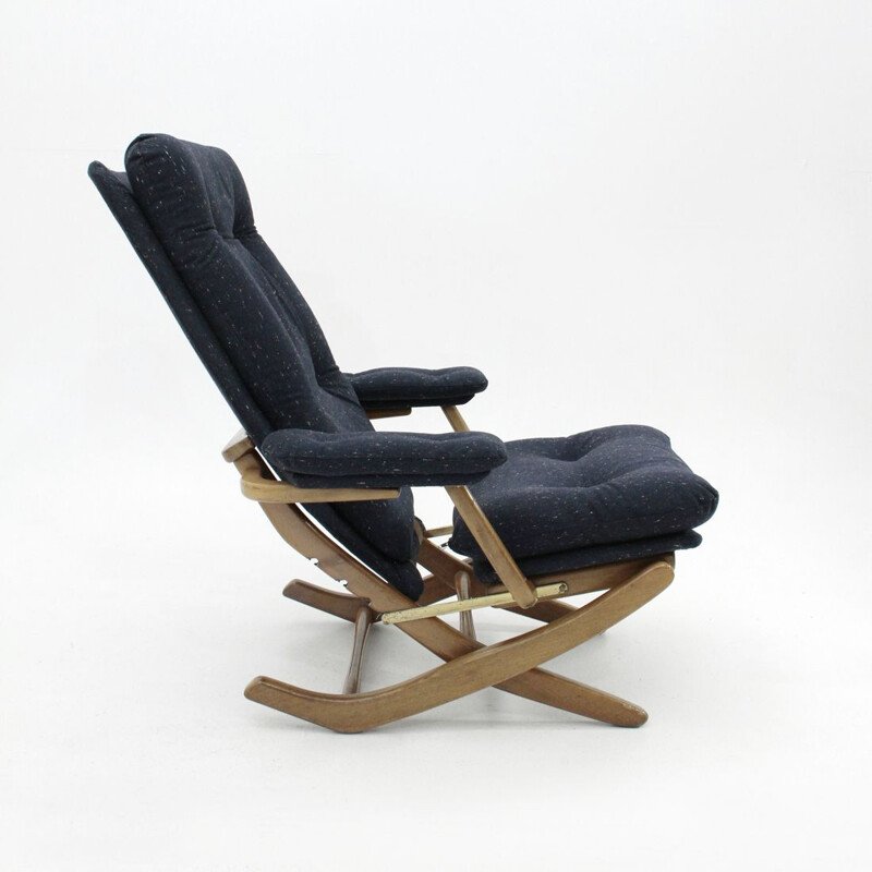 Vintage Italian recliner armchair