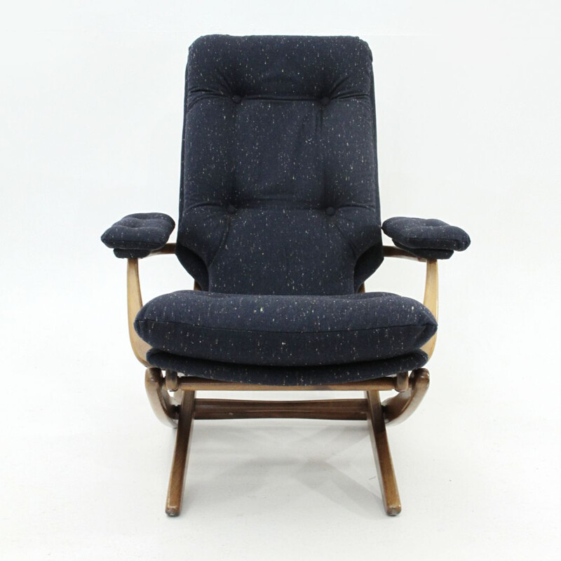 Vintage Italian recliner armchair