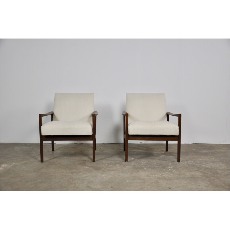 Set of 2 vintage Scandinavian armchairs