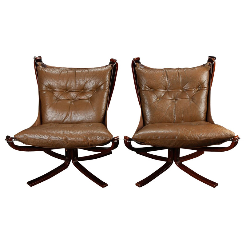 Falcon armchairs, Sigurd RESSELL - 1970s