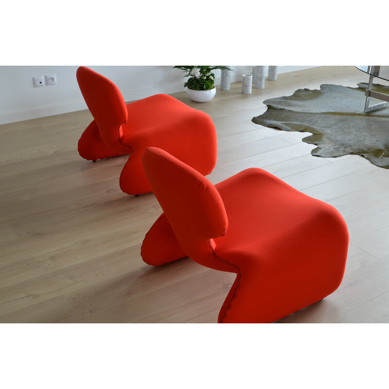Pair of Djinn chairs, Olivier MOURGUE - 1960s