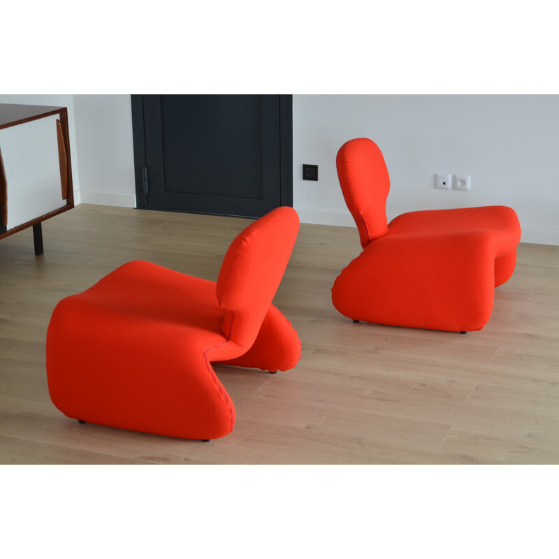 Pair of Djinn chairs, Olivier MOURGUE - 1960s