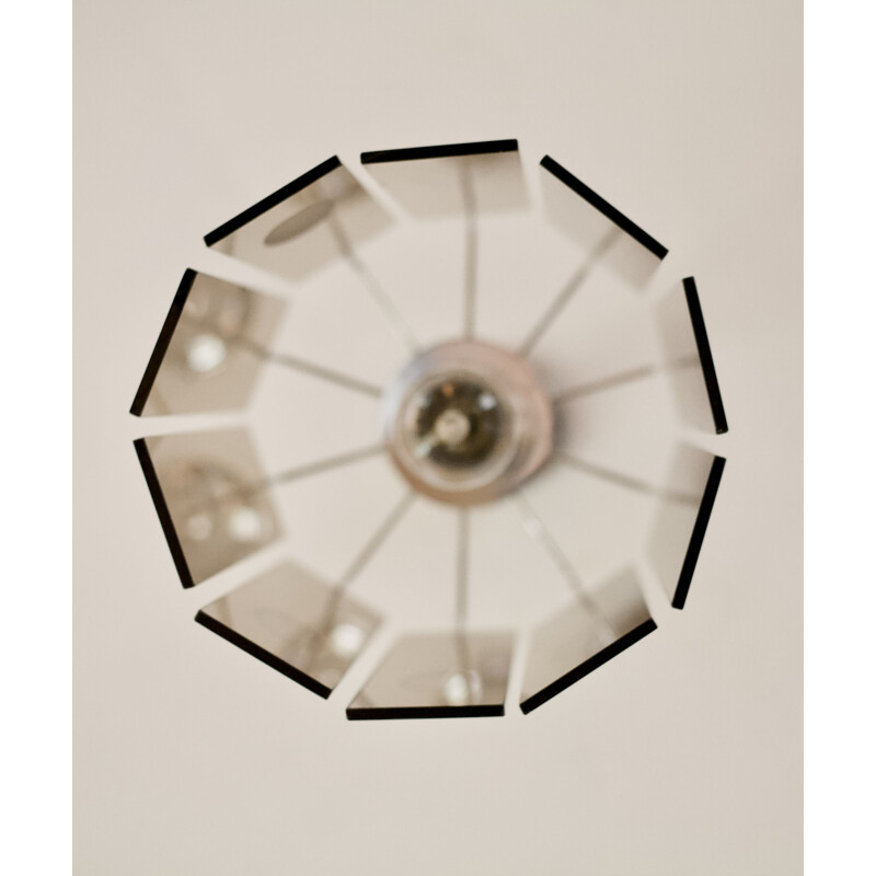 Lámpara de suspensión vintage de Gino Vistosi
