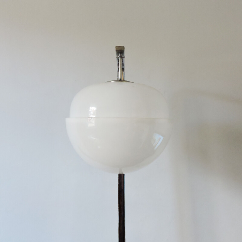 Lampadaire vintage  globe en chrome