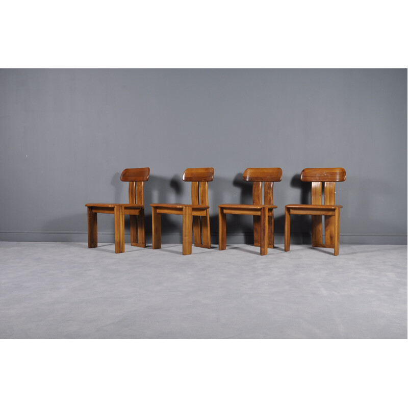 Set of 4 vintage Italian Dining chairs from Girgi Mobil