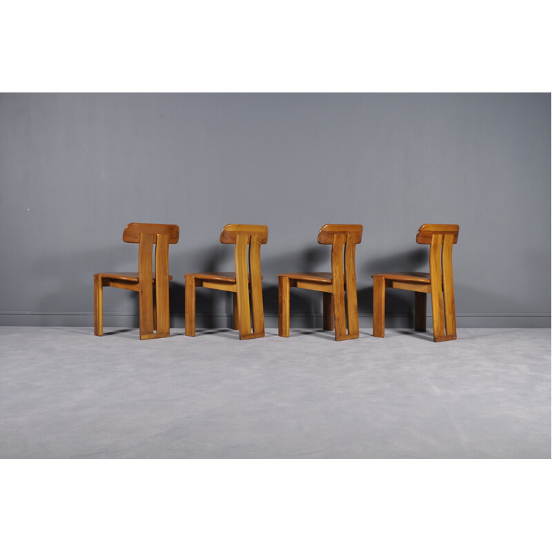 Set of 4 vintage Italian Dining chairs from Girgi Mobil