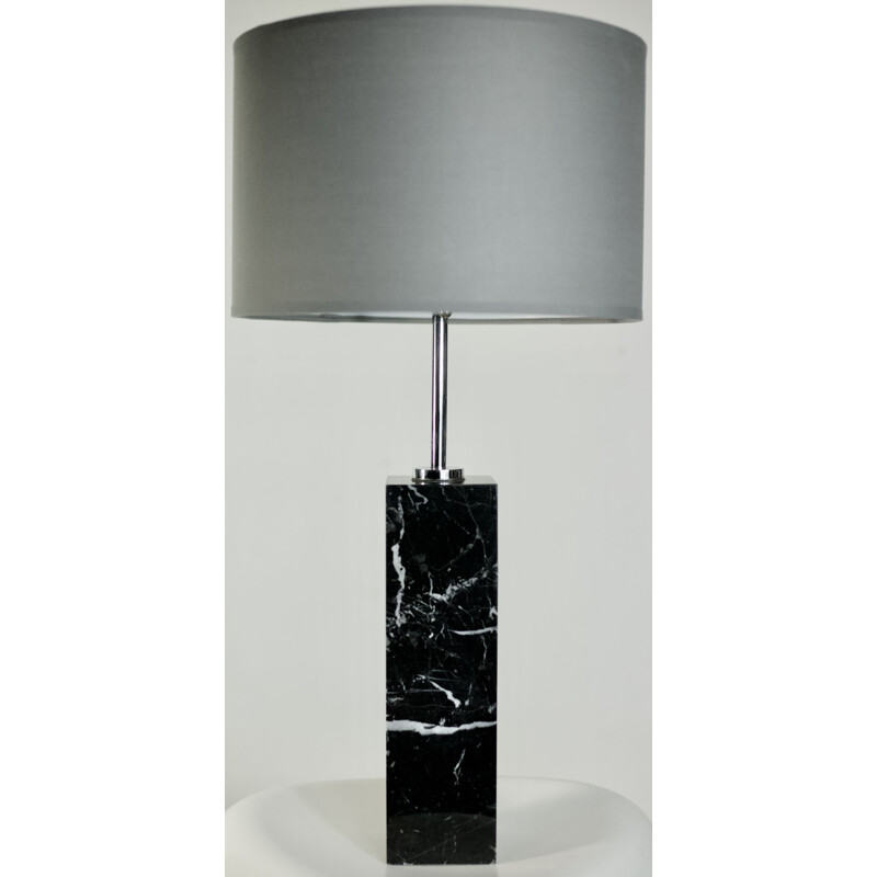 Lampe vintage en marbre et acier par Florence Knoll