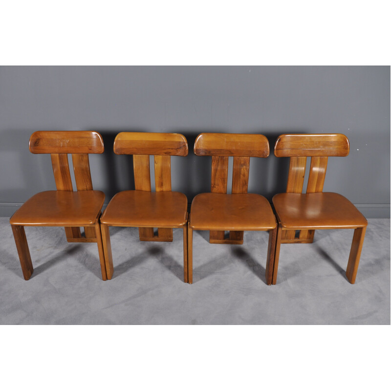 Set of 4 vintage Italian Dining chairs from Girgi Mobil