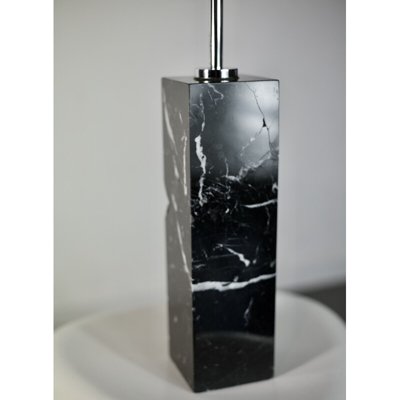 Lampe vintage en marbre et acier par Florence Knoll