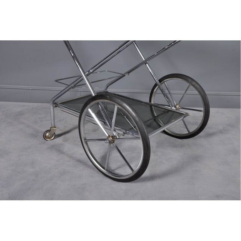 Vintage french folding bar cart
