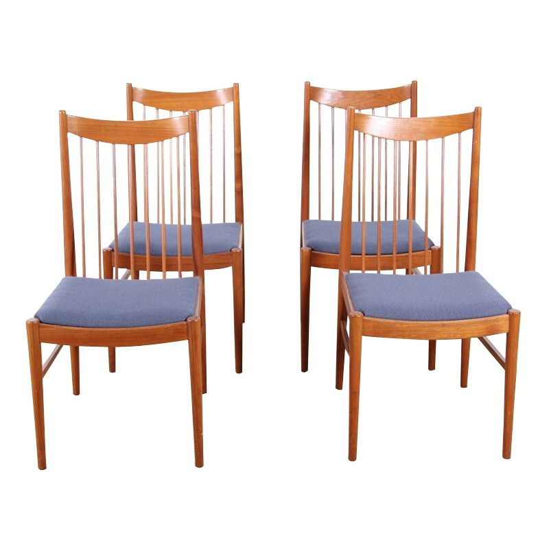 4 chairs in teak model 422, Arne VODDER - 1950s