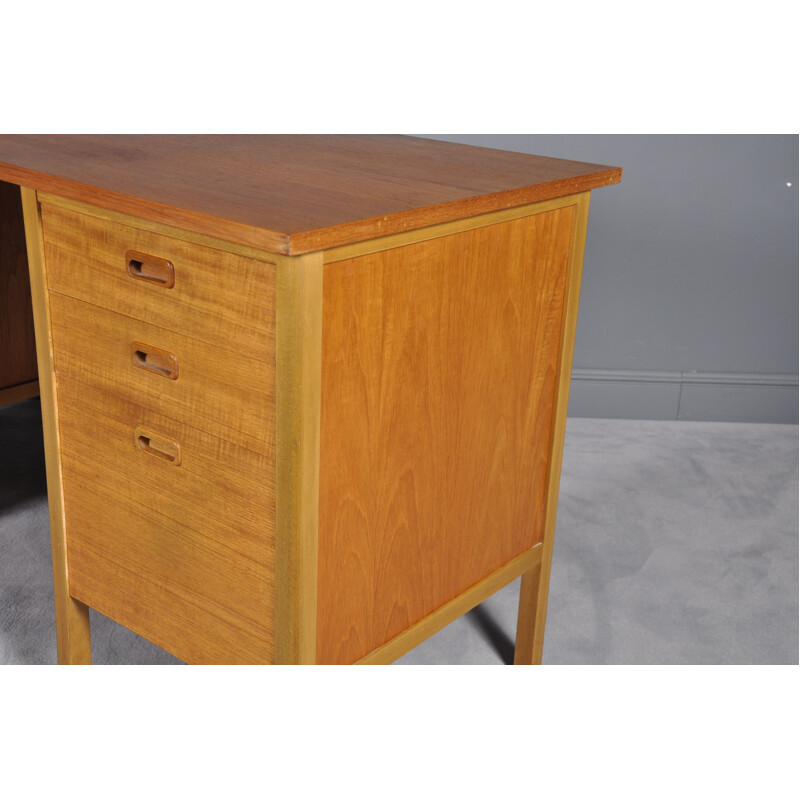 Vintage Scandinavian teak desk