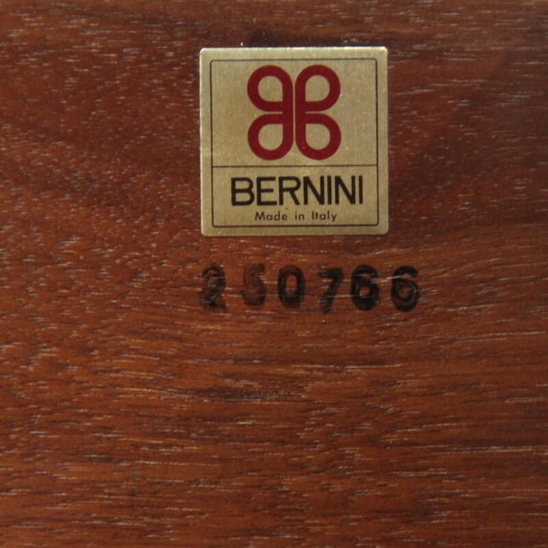 Table vintage ronde italienne par Gianfranco Frattini pour Bernini