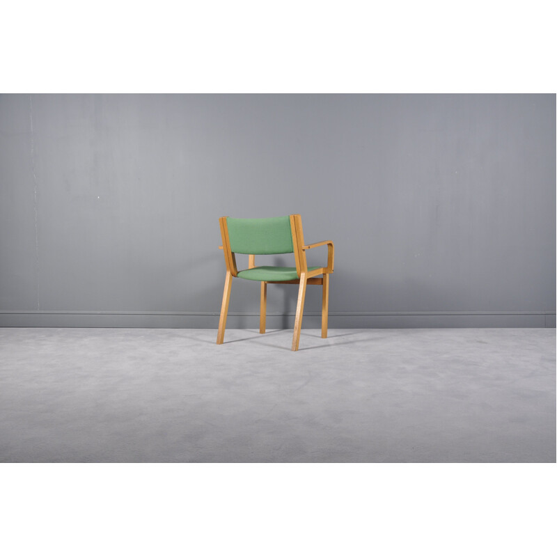 Vintage oak armchair by Rud Thygesen and Johnny Sorensen for Magnus Olesen