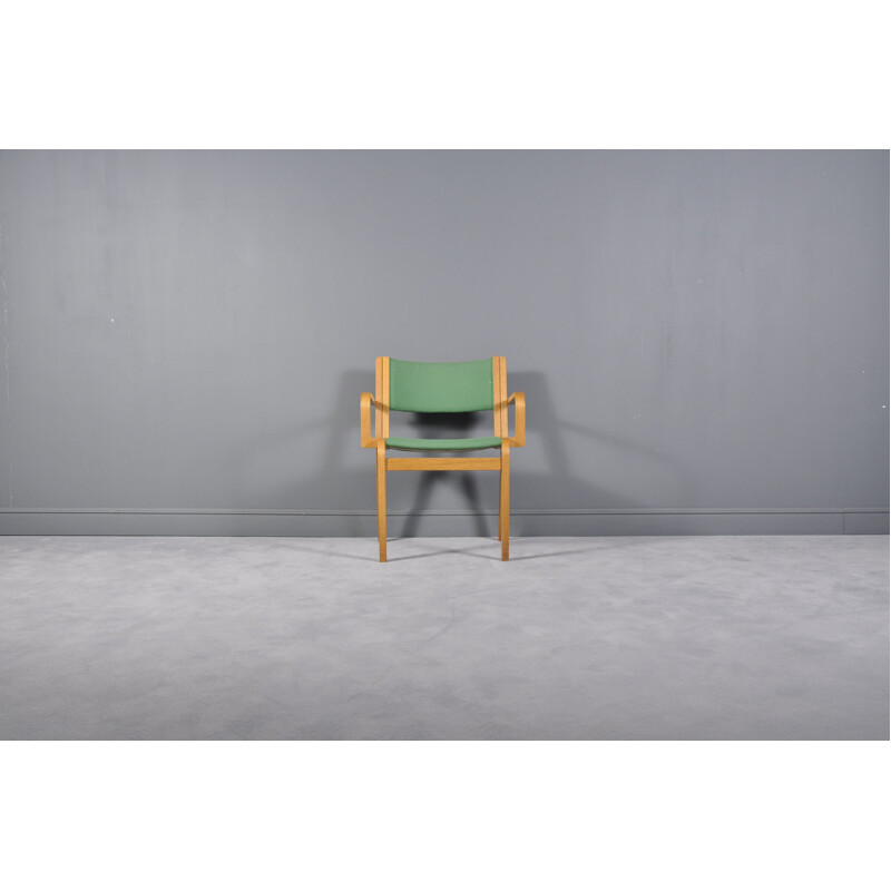 Vintage oak armchair by Rud Thygesen and Johnny Sorensen for Magnus Olesen