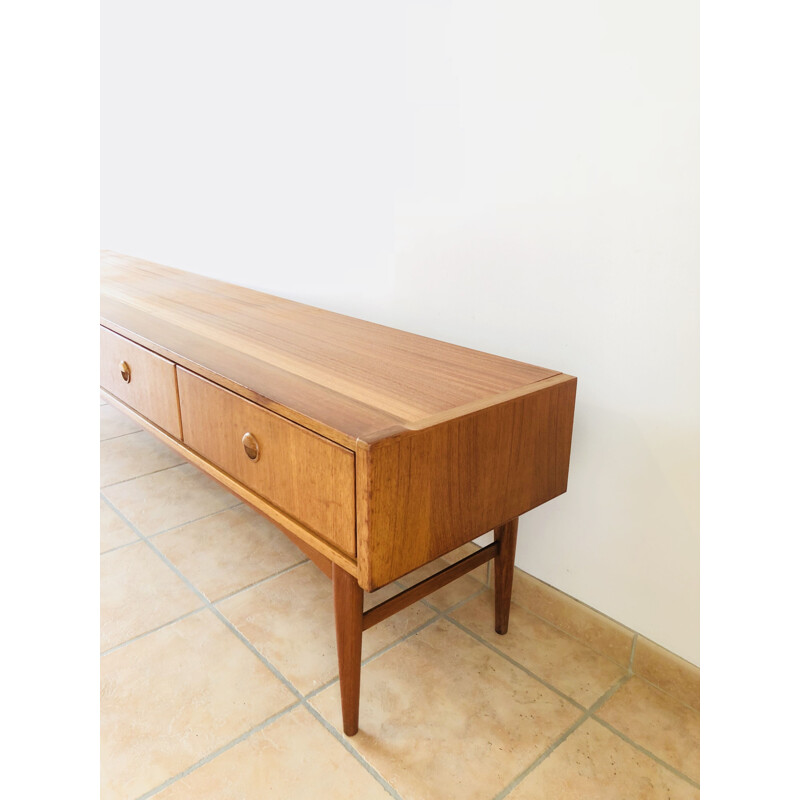 Enfilade vintage scandinave basse en teck