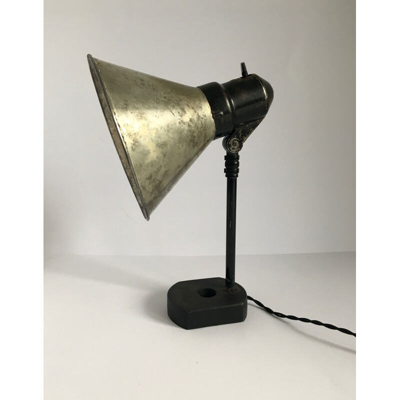 Vintage industrial Bauhaus desk lamp for Sirius Schweinfurt (SIS)