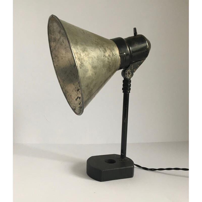 Vintage industrial Bauhaus desk lamp for Sirius Schweinfurt (SIS)