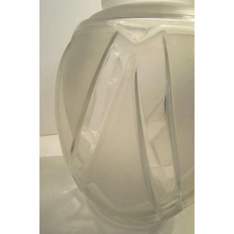 Vintage vase model Etruscan in glass by André Hunebelle