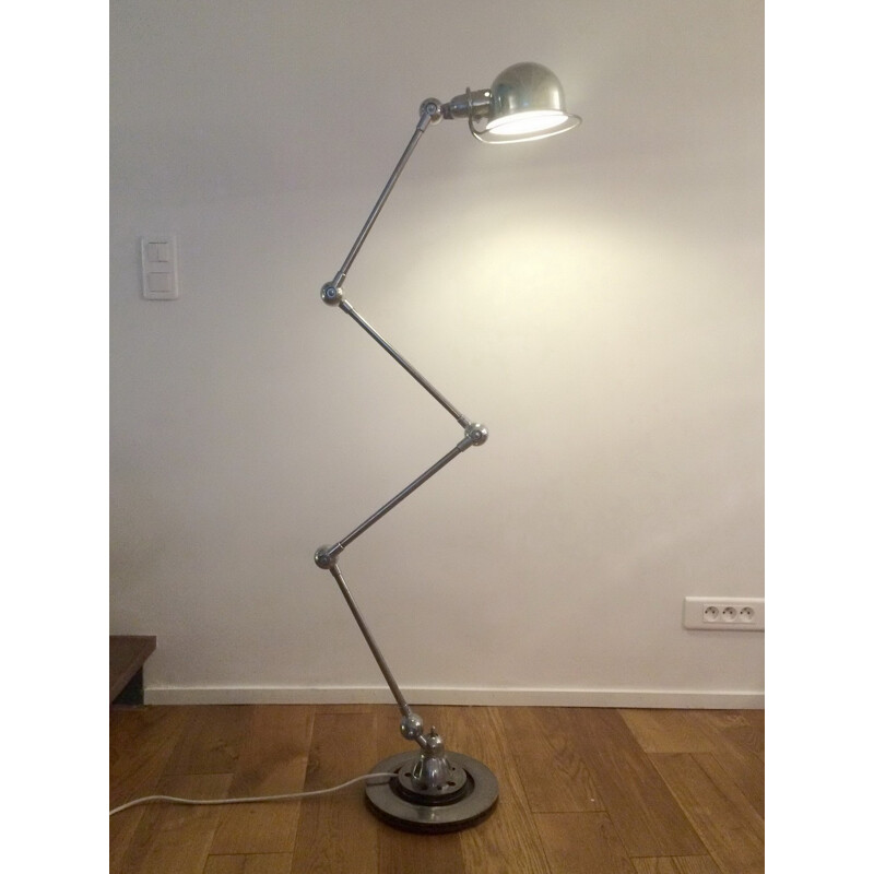 Industrial Jieldé lamp in chrome steel, Domecq - 1950s