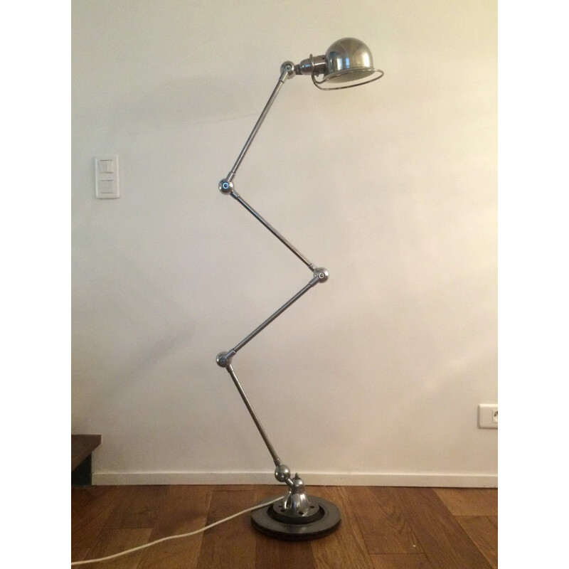 Industrial Jieldé lamp in chrome steel, Domecq - 1950s