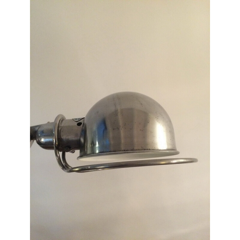 Lampe industrielle Jieldé en acier chromé, J L DOMECQ - 1950