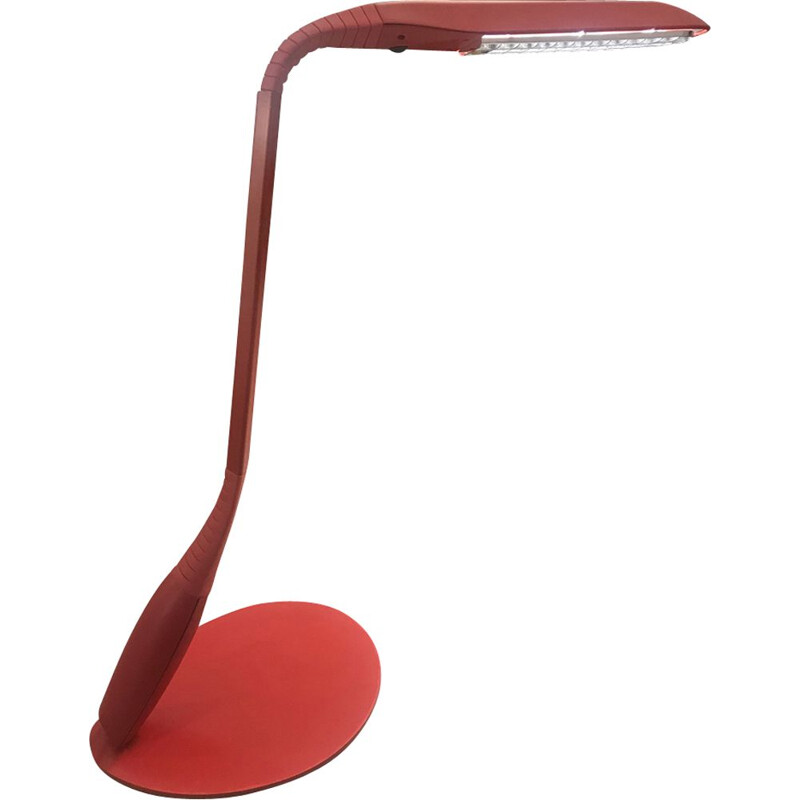 Red Cobra lamp by Philippe Michel