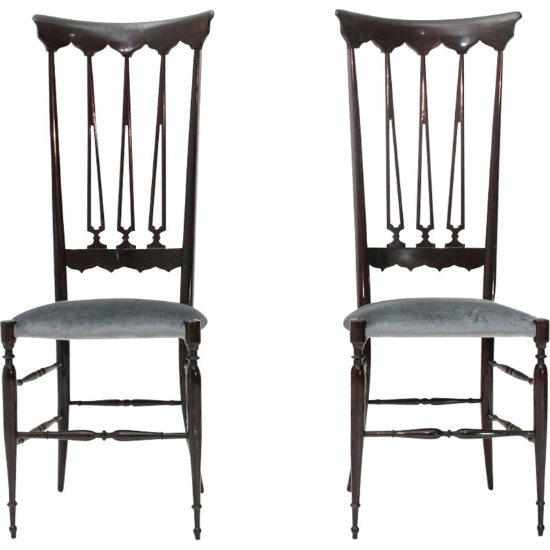 Pair of Chiavari chairs by Chiappe Guido