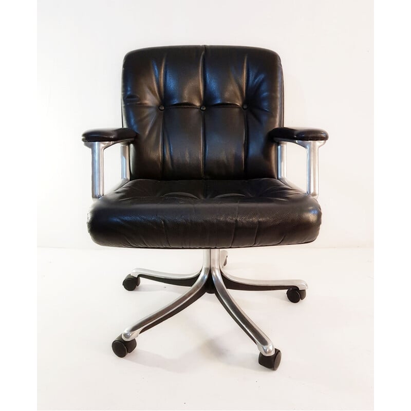 Vintage office chair P128 by Osvaldo Borsani for Tecno