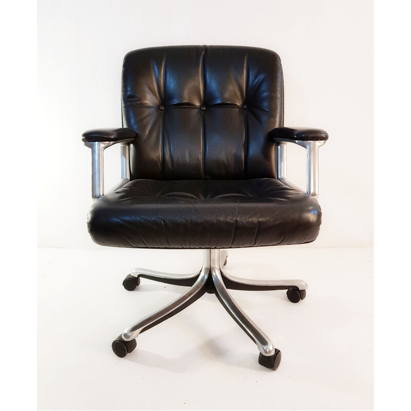 Vintage office chair P128 by Osvaldo Borsani for Tecno