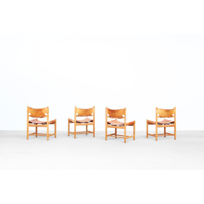 Set of 4 vintage Danish dining chairs "3237" by Borge Mogensen for Fredericia