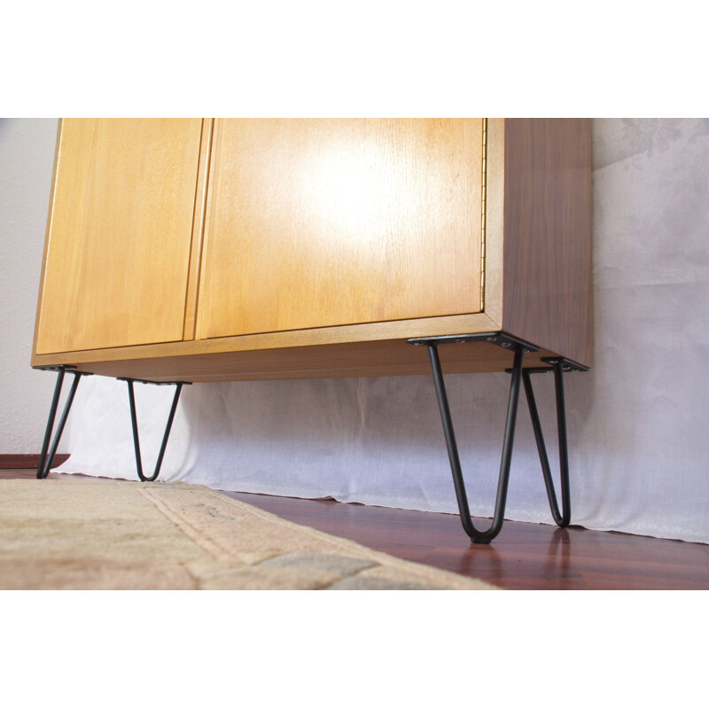 Vintage cabinet in walnut and ash by Georg Satink for Wk Möbel