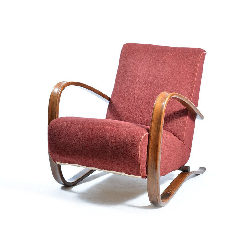 Vintage Czech armchair "H269" by Jindrich Halabala