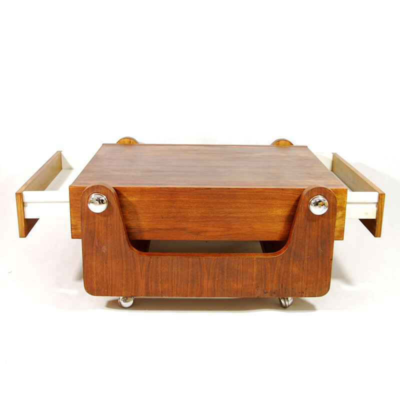 Vintage Danish coffee table in teak