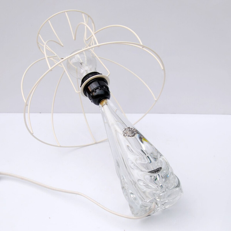 Lampe vintage belge en cristal par st Louis France