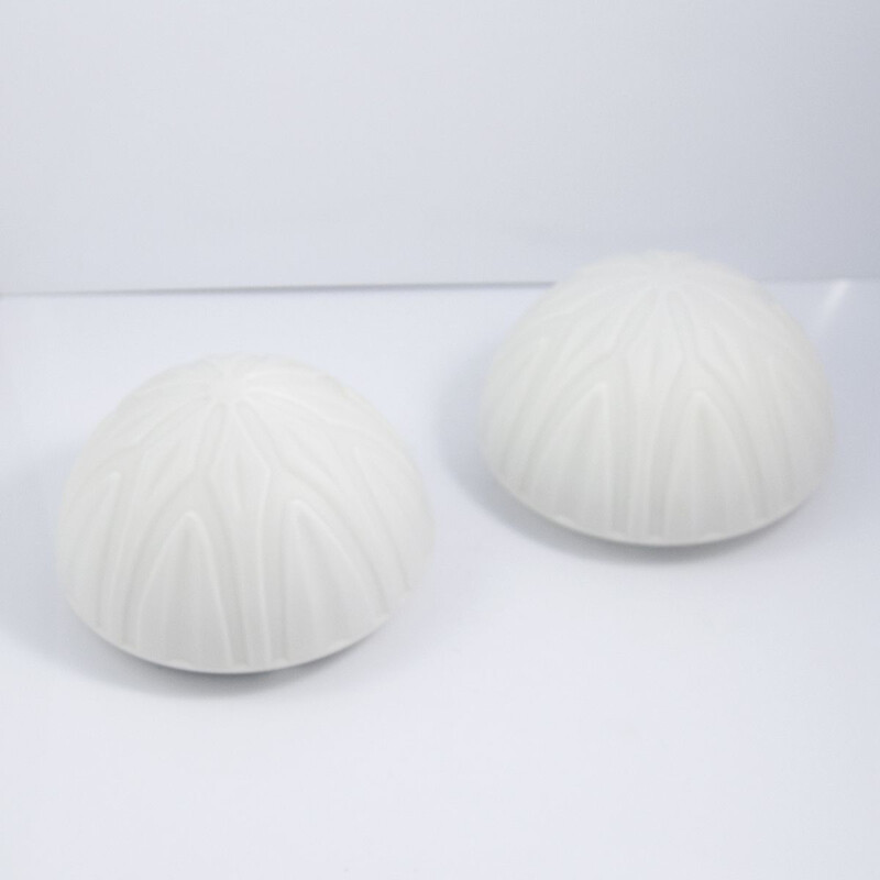 Set of 2 vintage ceiling lamps "OS-P03" by ESC Czechoslovakia