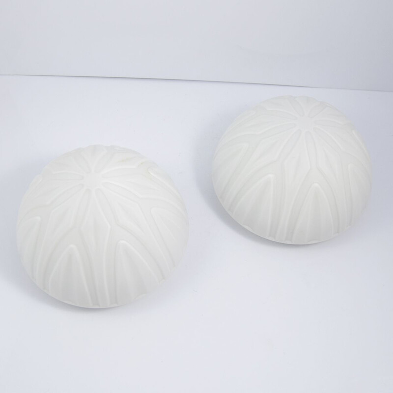 Set of 2 vintage ceiling lamps "OS-P03" by ESC Czechoslovakia