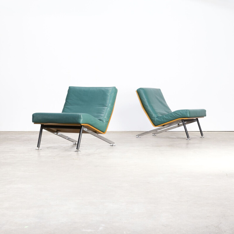 Set of 2 vintage lounge chairs by Felice Rossi
